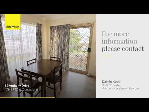 89 Anthony Drive, Atherton, QLD 4883, 3 rūma, 1 rūma horoi, House