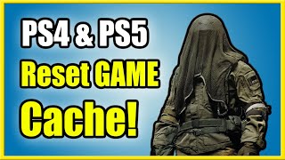 How to RESET GAME CACHE on PS4 & PS5 in ANY GAME (Fortnite, Warzone, Rocket League, GTA)