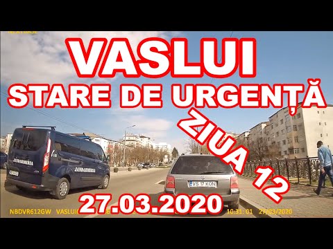 Orasul VASLUI in Stare de Urgenta COVID 19 video restrictii de circulatie 27 martie 2020