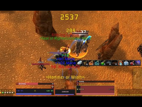 Prot Spelladin with Berserking: 1500 [JoR] + 2500 [Holy Strike]