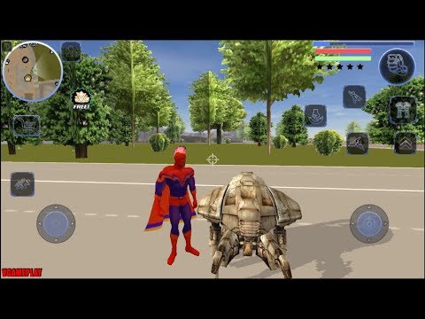 Energy Joe Superhero Game #4 Red Hero Costume + Spider Car Tank by Naxeex LLC Android Gameplay HD
