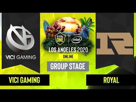 Dota2 - Royal Never Give Up vs. Vici Gaming - Game 1 - Group Stage - CN - ESL One Los Angeles