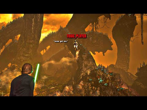 TOXIC kid runs away the whole game... but gets DESTROYED!? battlefront 2