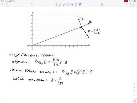 Vektorrechnung – Projektion – Aufgabe 5 – Rep. Mathematik 1