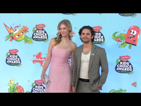 Liv Pearsall and Joe Solana Simon 2025 Kids' Choice Awards Orange Carpet