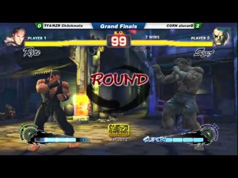 [04/21/12] MI Ranbats SSFIV:AE Grand Finals: TFA|RZR Ch3ckmate vs. CORN alucarD