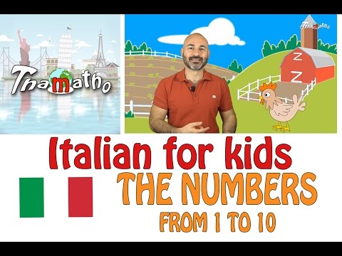 Italian for kids - Numbers from 1 to 10