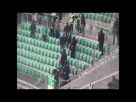 E: Ślask Wrocław -  Wisła Kraków [Pacyfikacja kibica]. 2017-02-18