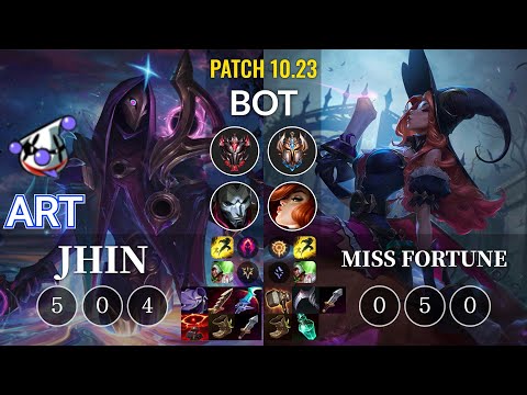 RJ Art Jhin vs Miss Fortune Bot - KR Patch 10.23