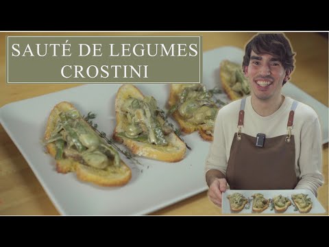 Vegetable Sauté, Crostini