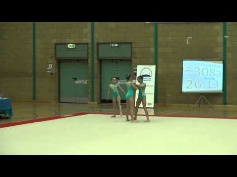 2012 Sports Acrobatics Womens Grade 2 champions, Gabbi Alongi, Ellie Bailey and Eddy Osborne