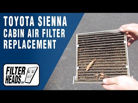 How to Replace Cabin Air Filter 2009 Toyota Sienna
