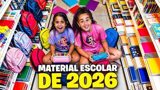 COMPRANDO MATERIAL ESCOLAR DE 2026 NA LEITURA 