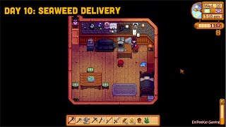 Stardew Valley Gameplay - Day 10: How To Deliver Seaweed To Sebastian? [pop up commentary]