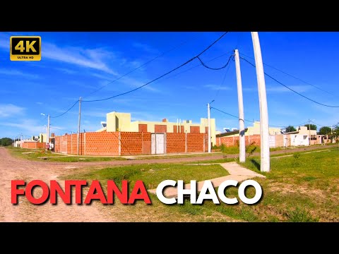 Fontana Chaco 🇦🇷 | De la Escuela Galeano al Barrio 444 Viviendas 🚲 Recorrido Completo