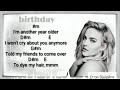 Lirik Chord Lagu Brithday Anne Marie Belajar Lagu Brithday Anne Marie Learn Brithday Songs