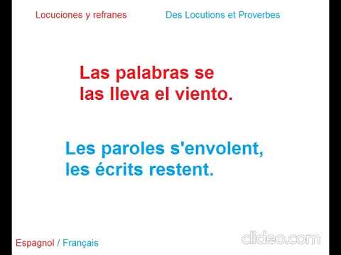 Proverbes français / Refranes españoles /French and spanish idioms # 6 Letra L