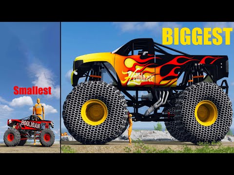 Biggest vs Smallest Monster Truck #8 - Beamng drive