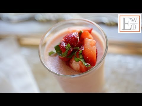 Beth's Strawberry Basil Panna Cotta Recipe
