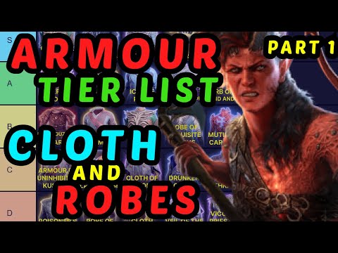 ARMOR TIER LIST - Robes, Clothes, and Cloth - BG3 Honour Mode Guide - Part 1