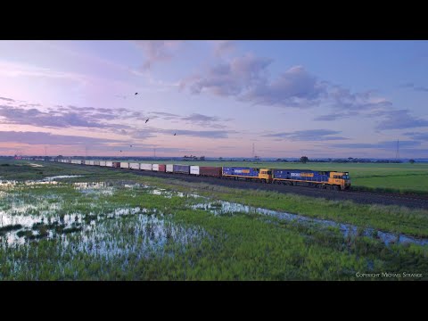 4PM6 Pacific National Container Freight Train (5/11/2022) - PoathTV Australian Railways