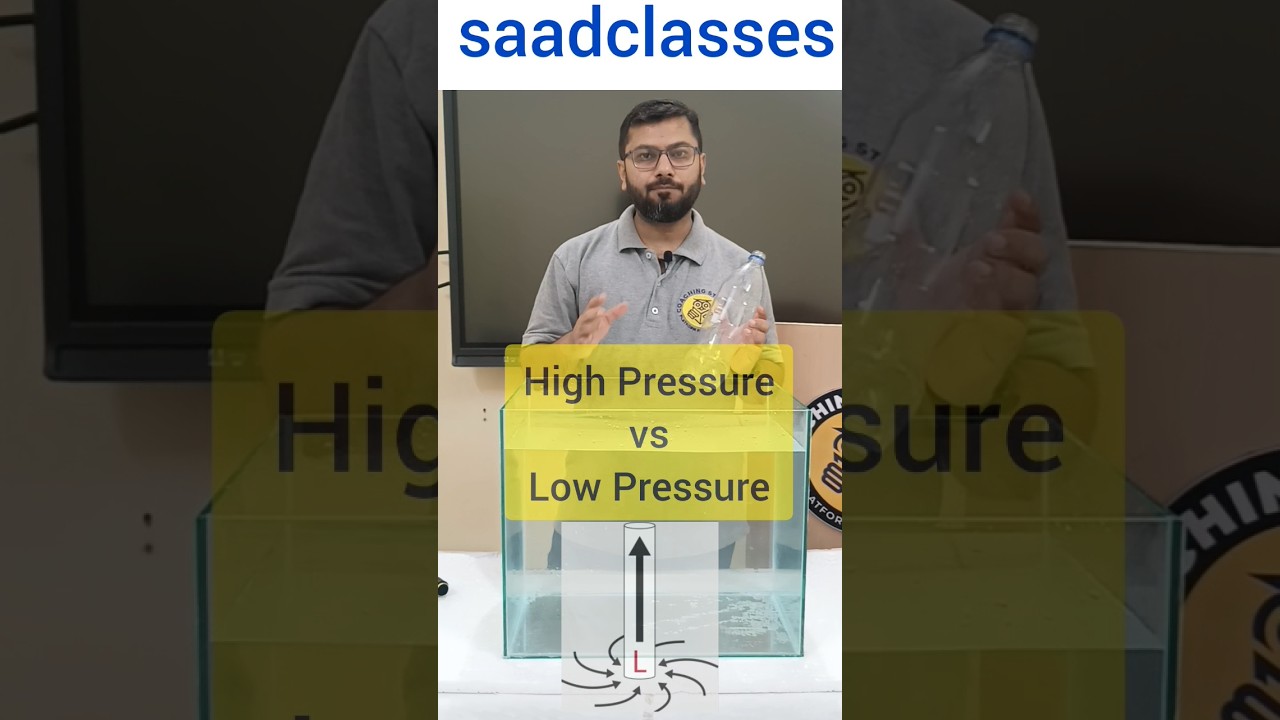 Bernoulli's Principle with Experiment | High Pressure vs Low Pressure flow of Water #science