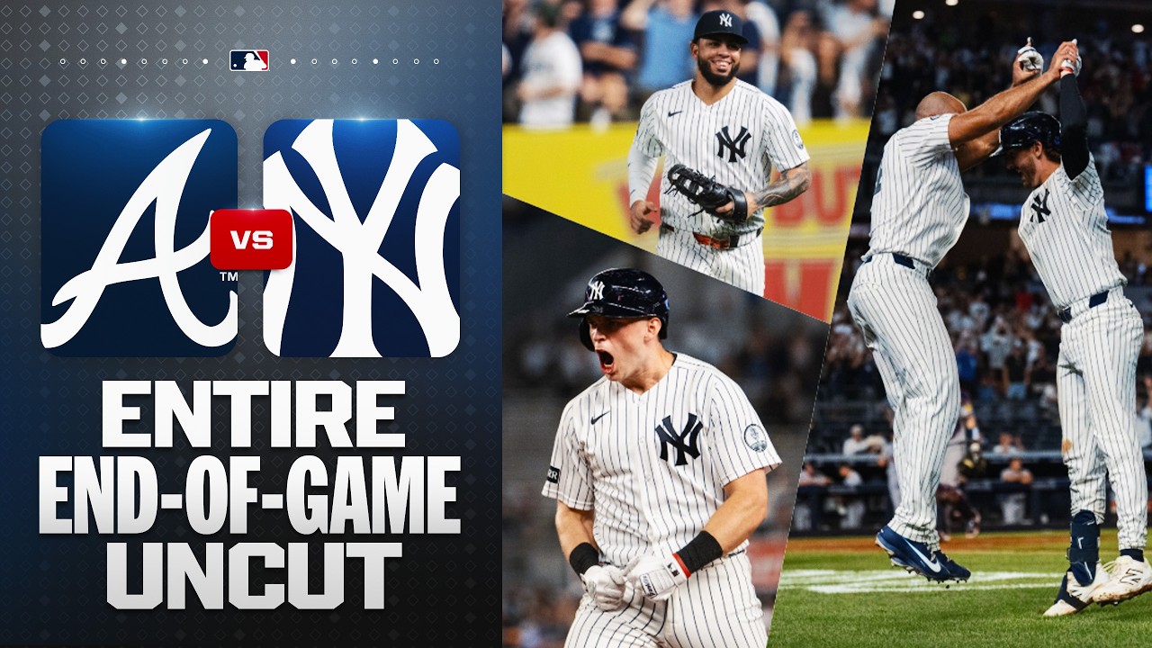 FULL UNCUT FINISH: Yankees score 2 runs with 2 outs in the 9th to tie, walk it off in the 10th! 😳