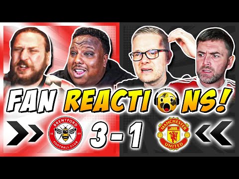 Man United Fans MELTDOWN 🤬 Reactions to Brentford 3-1 Man United | Premier League Fan Reactions
