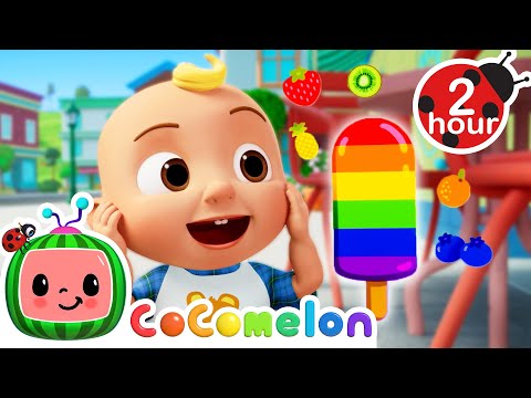 Yummy Rainbow Fruit Popsicles Song! 🌈| 2 HOURS | CoComelon Kids Songs & Nursery Rhymes