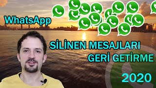 Whatsapp silinen mesajları geri getirme (%100 Ç�