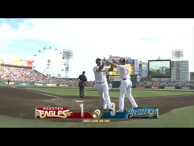 【3回裏】技ありの一発!! イーグルス・ペゲーロ 1点差に迫る7号ソロアーチ!! 2016/9/10 E-F