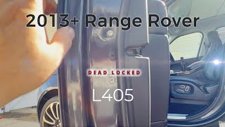 L405 Door Actuator Replacement - Dead Locked - Door jammed - Range Rover