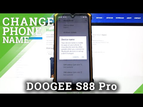 Choose new Name for DOOGEE S88 Pro - Renaming Process