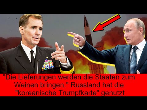 DIE AMERIKANER HEULEN SCHON! Russland hat die "koreanische Trumpfkarte" genutzt