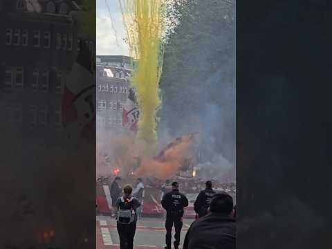 FC St. Pauli Fanmarsch Richtung 1. Bundesliga