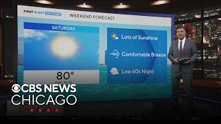 Chicago weather: Sunny and warm Saturday, cooler with showers on Father’s Day