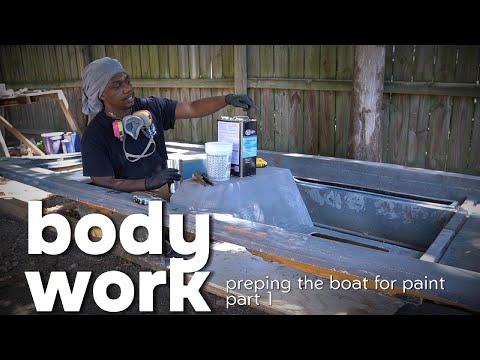 Preparing boat for paint (part 1)