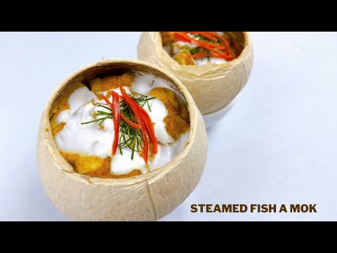 Steamed Fish A Mok in Coconut recipe