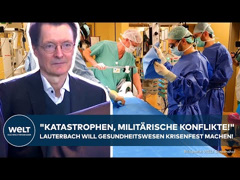 LAUTERBACH: Gesundheitssystem kriegstauglich machen! Deutschland auf Krisen vorbereiten