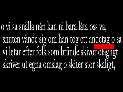 Hej Kommissarien  .Gorilli ft  Ato Holewa   LYRICS!!