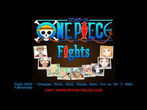 One Piece - Fight 0035 - Chopper, Zorro, Sanji, Usopp, Nam, Vivi vs. Mr. 7, Miss Fathersday