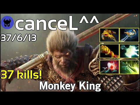 37 kills! canceL^^ [KP] plays Monkey King!!! Dota 2 7.21