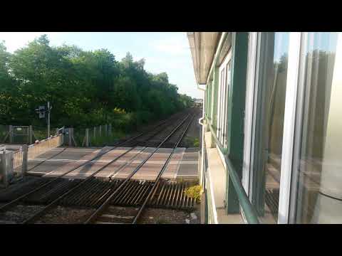56087 passing croes Newydd signal box on 6j37 to chirk kronaspan.