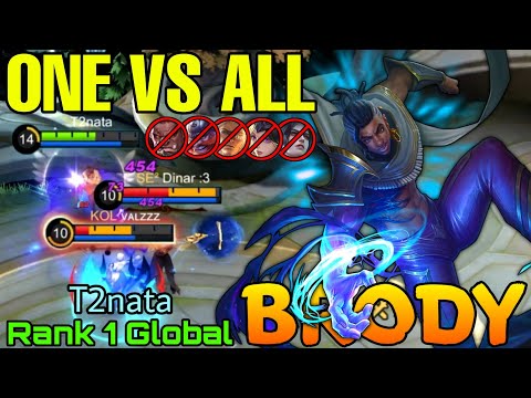 One VS All Wipe Out! Brody Perfect Sidelane! - Top 1 Global Brody by T2nata - Mobile Legends