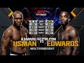 Kamaru Usman vs Leon Edwards 1 | Full Fight Highlights