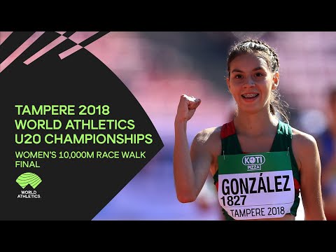 Women's 10,000m Race Walk Final - World Athletics U20 Championships Tampere 2018