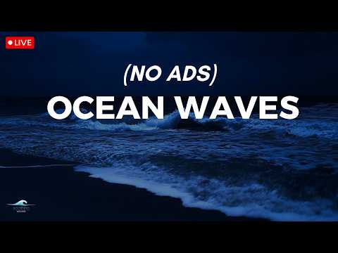 🔴 Ocean Waves for Deep Sleep | Calming Sea Sounds For Insomnia With A Dark Screen And Rolling Waves