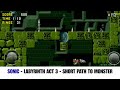 Labyrinth Zone Act 3 Shortcut To The Boss Monster Sonic The Hedgehog 1991