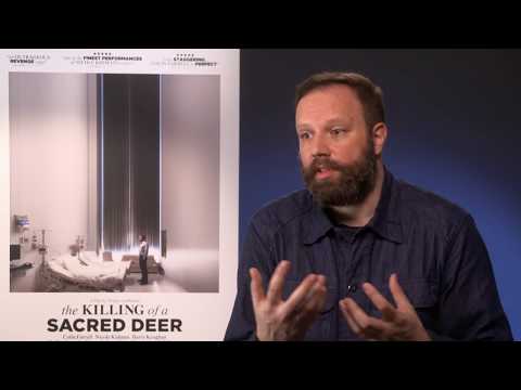Thumbnail of the video: Yorgos Lanthimos on the character of Colin Farrell