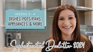 WEEKS 3-4: 2024 SOPHISTICATED DECLUTTER // Decluttering Your Kitchen Step by Step